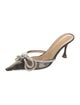 Mach & Mach PVC Bow Accents Mules