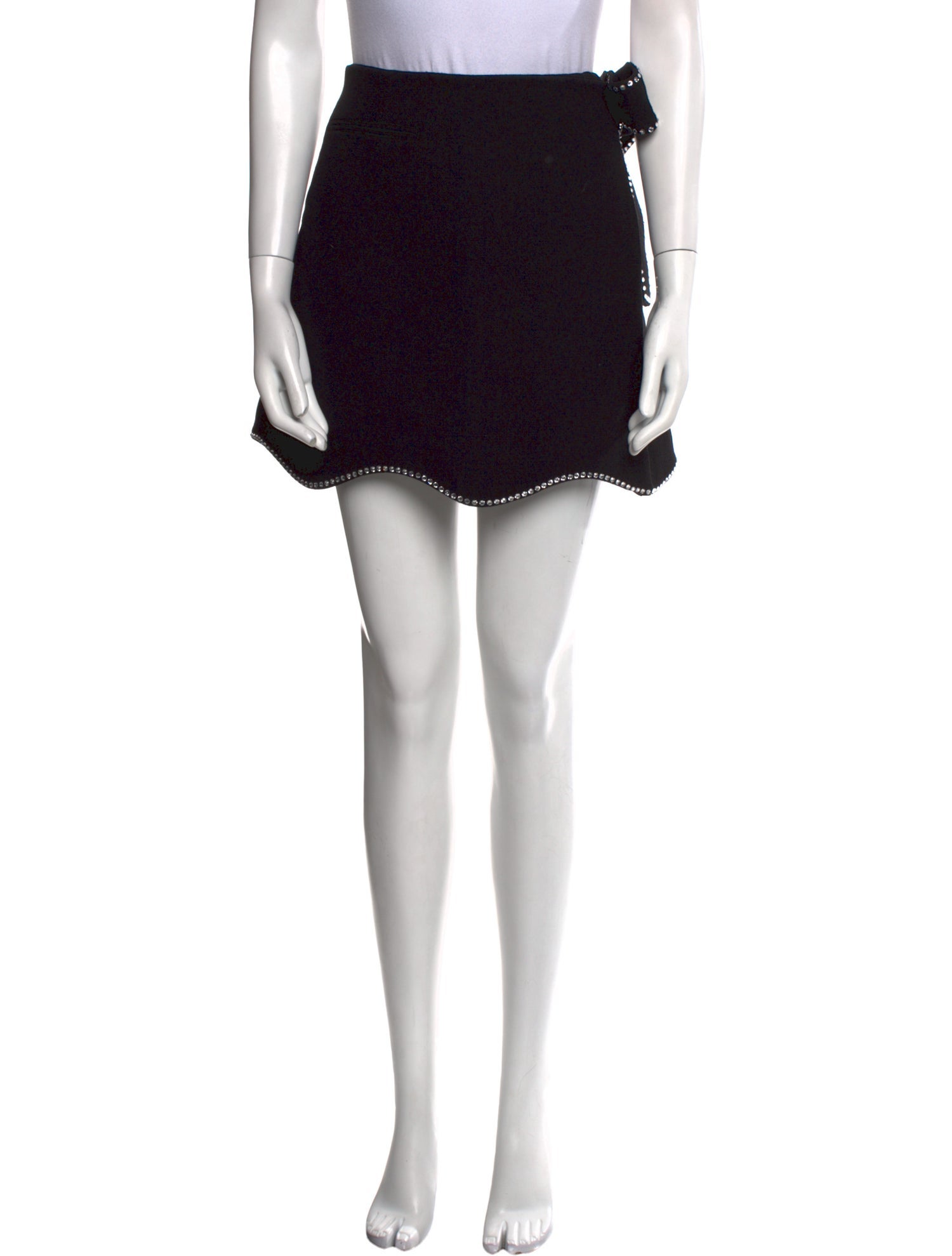 Mach & Mach Wool Mini Skirt