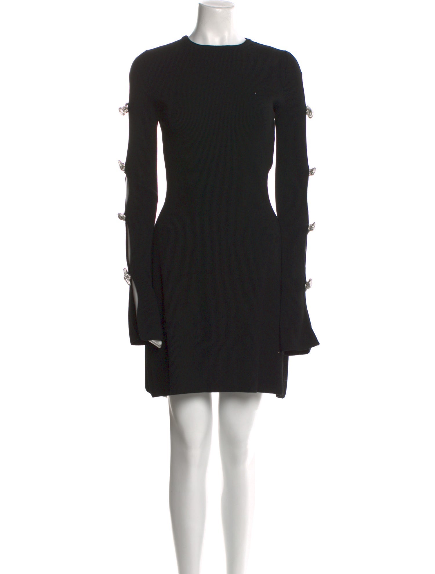 Mach & Mach Crew Neck Mini Dress