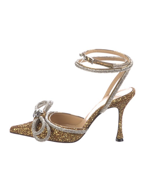 Mach & Mach Glitter Glitter Accents Slingback Pumps