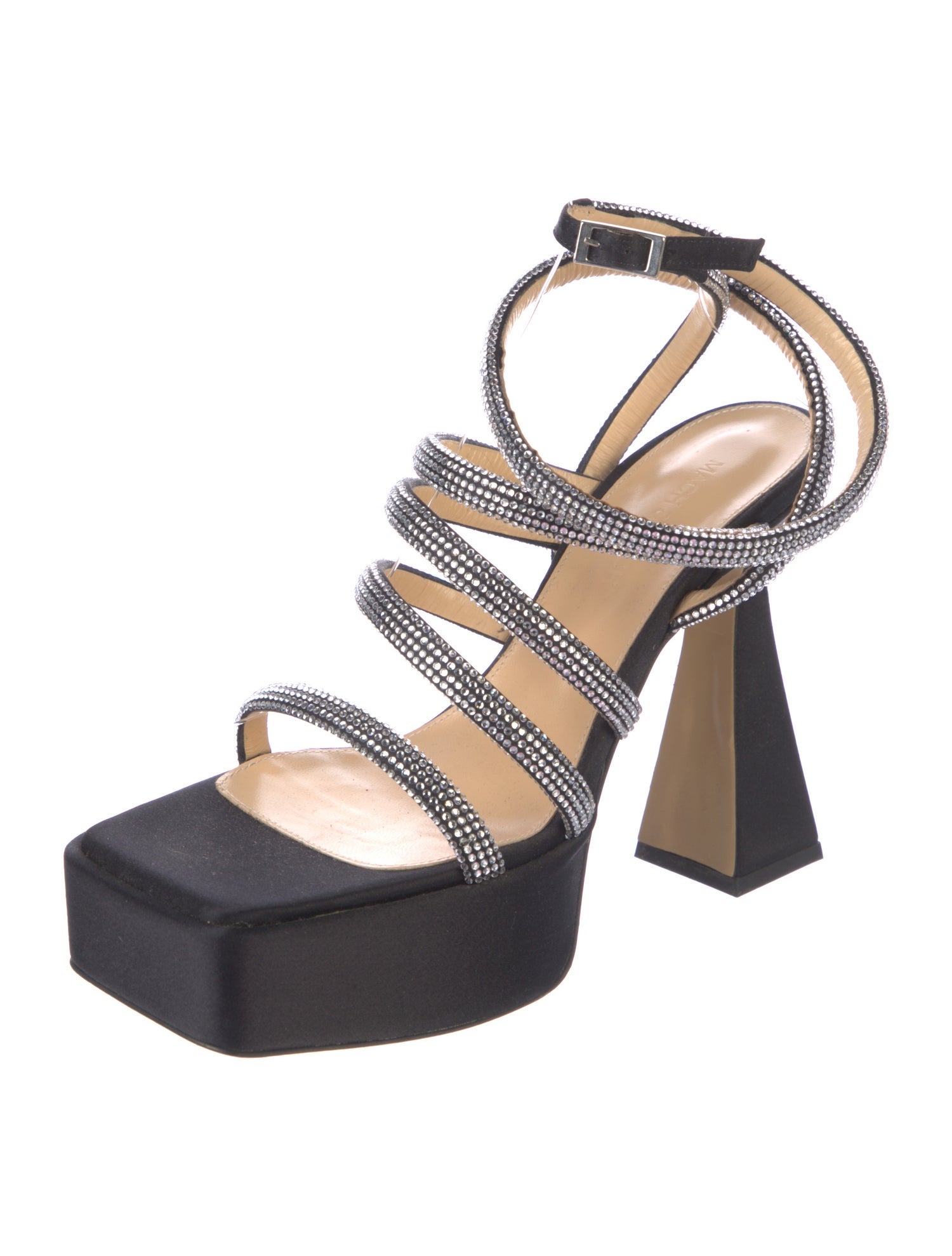 Mach & Mach Vintage Satin Sandals