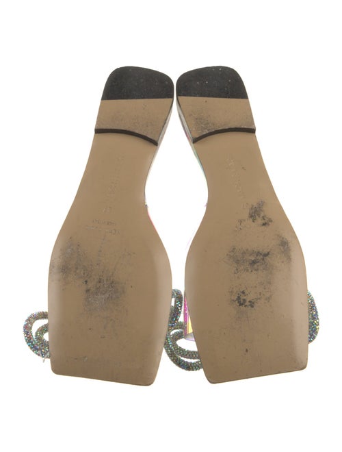 Mach & Mach Leather Bow Accents Slides