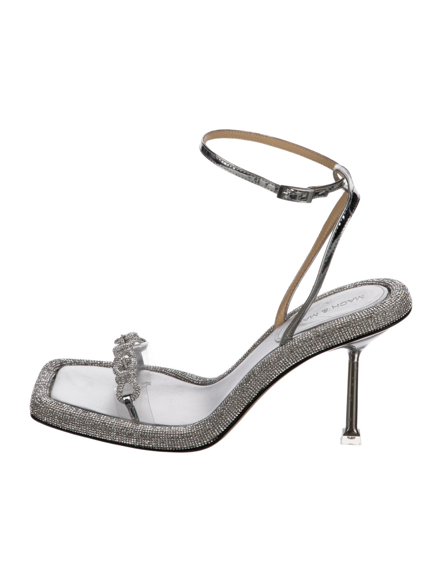 Mach & Mach Crystal Crystal Embellishments Sandals