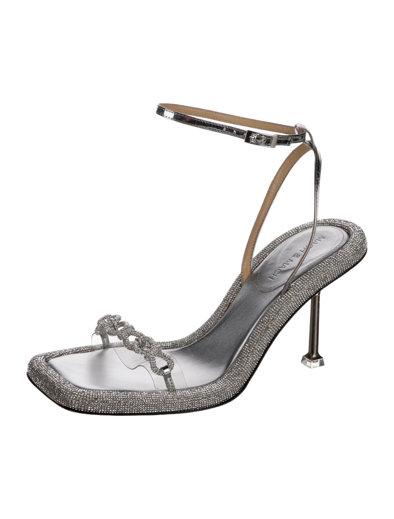 Mach & Mach Crystal Crystal Embellishments Sandals