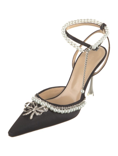 Mach & Mach Faux Pearl Accents PVC Pumps