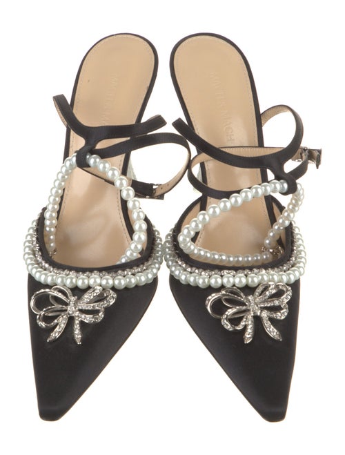 Mach & Mach Faux Pearl Accents PVC Pumps
