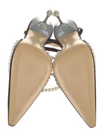 Mach & Mach Faux Pearl Accents PVC Pumps