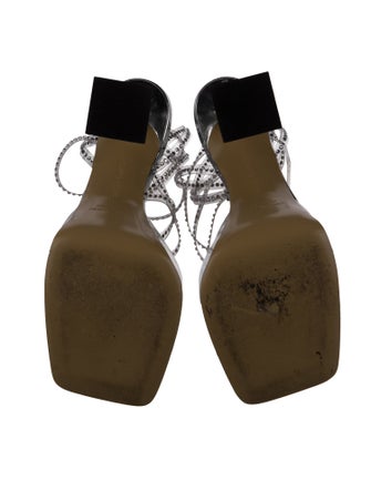 Mach & Mach PVC Crystal Embellishments Sandals