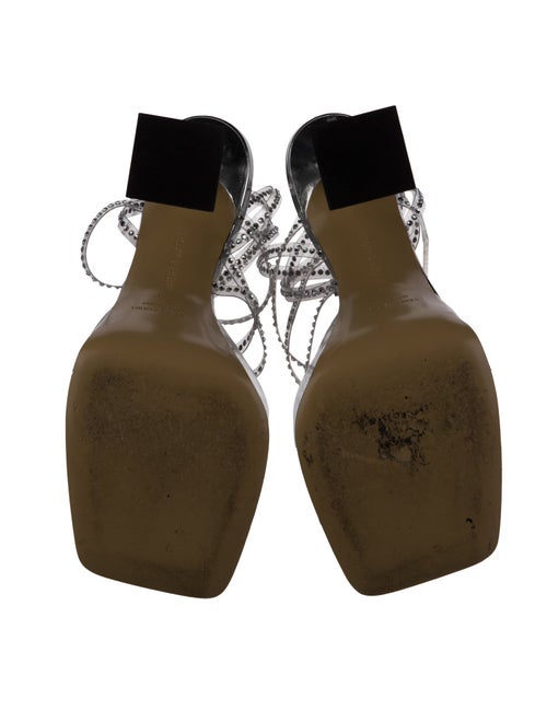 Mach & Mach PVC Crystal Embellishments Sandals