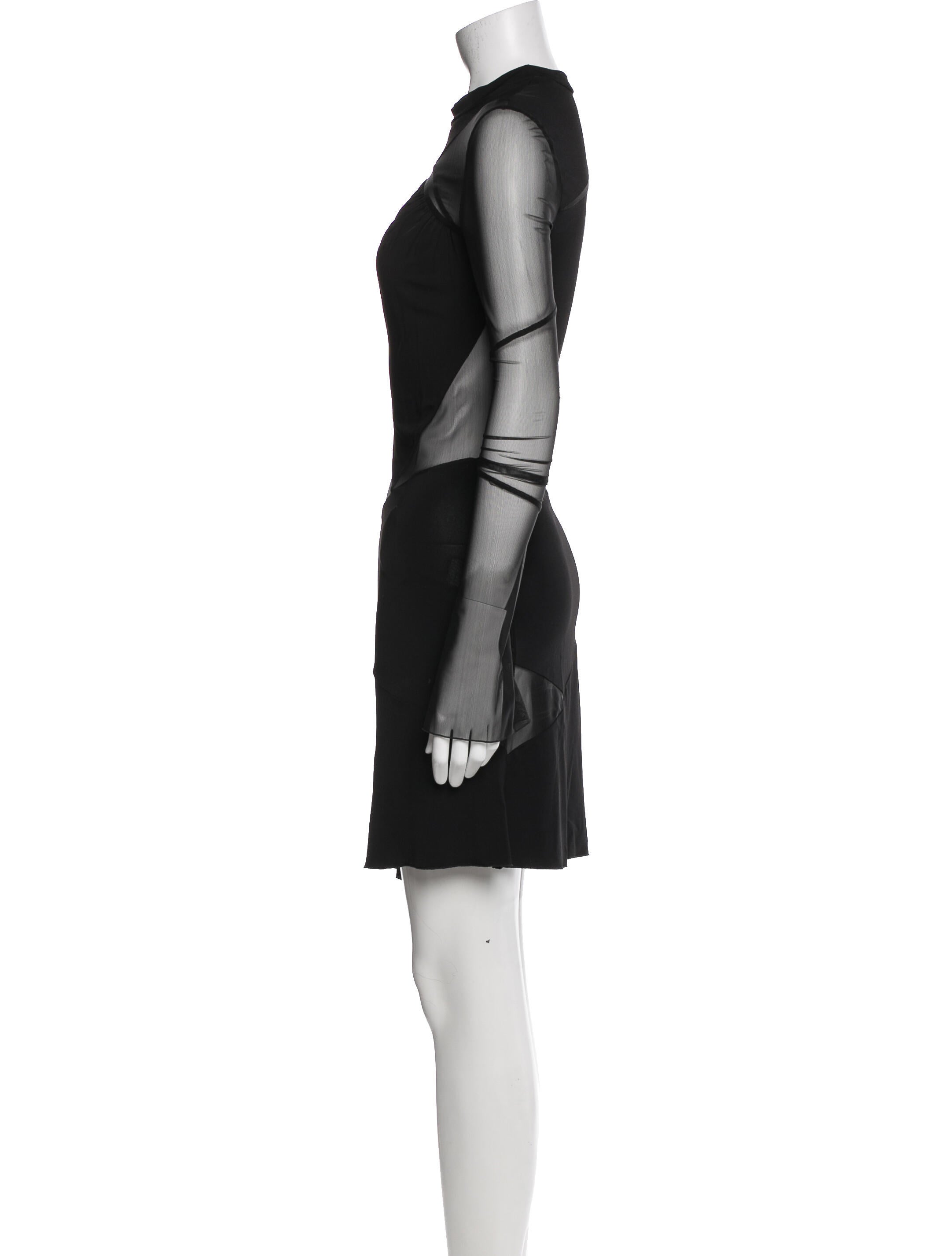 Mach & Mach Mock Neck Knee-Length Dress