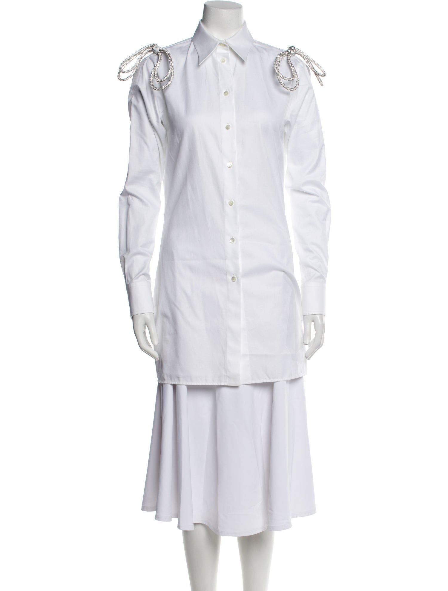 Mach & Mach Long Sleeve Button-Up Top