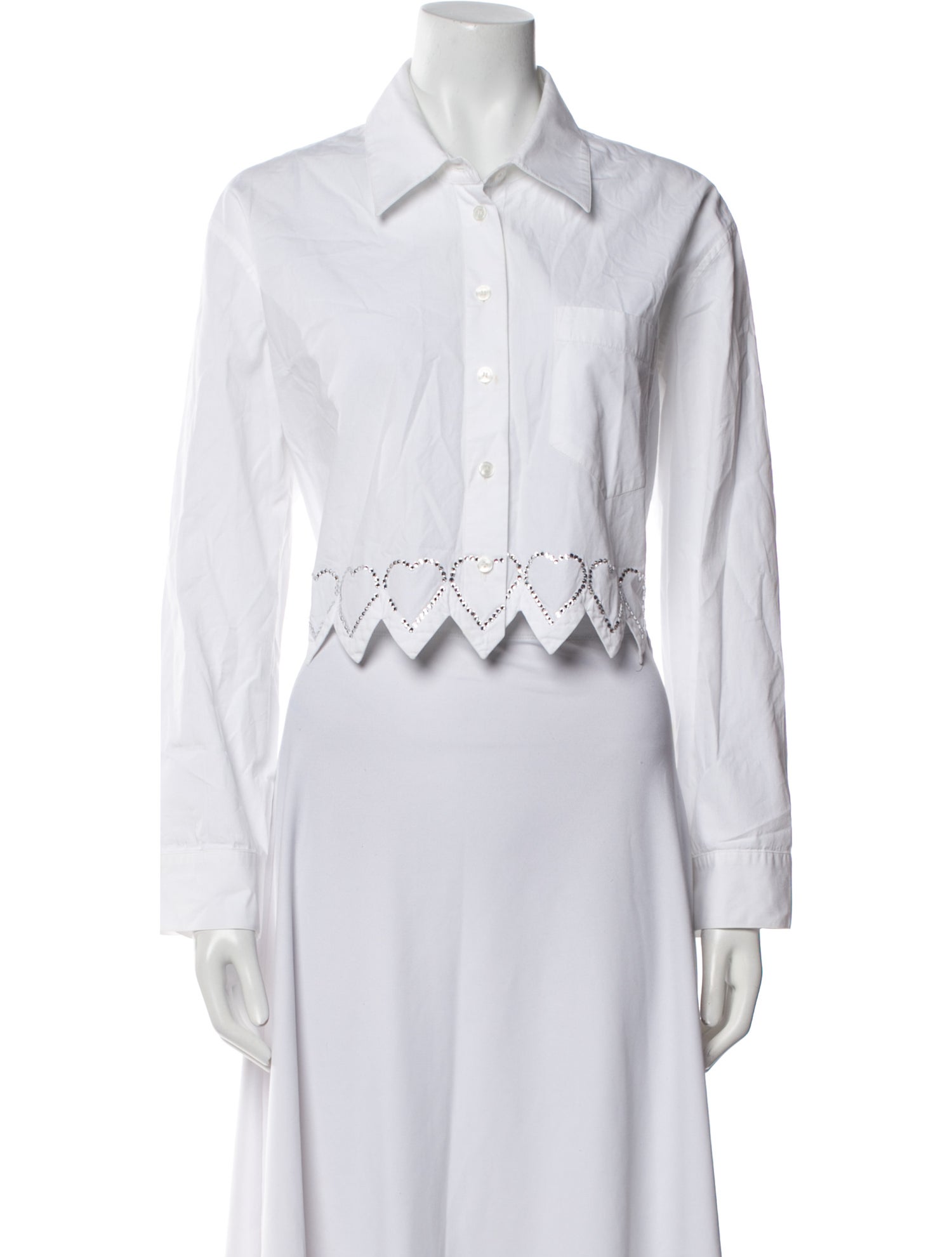 Mach & Mach Long Sleeve Crop Top