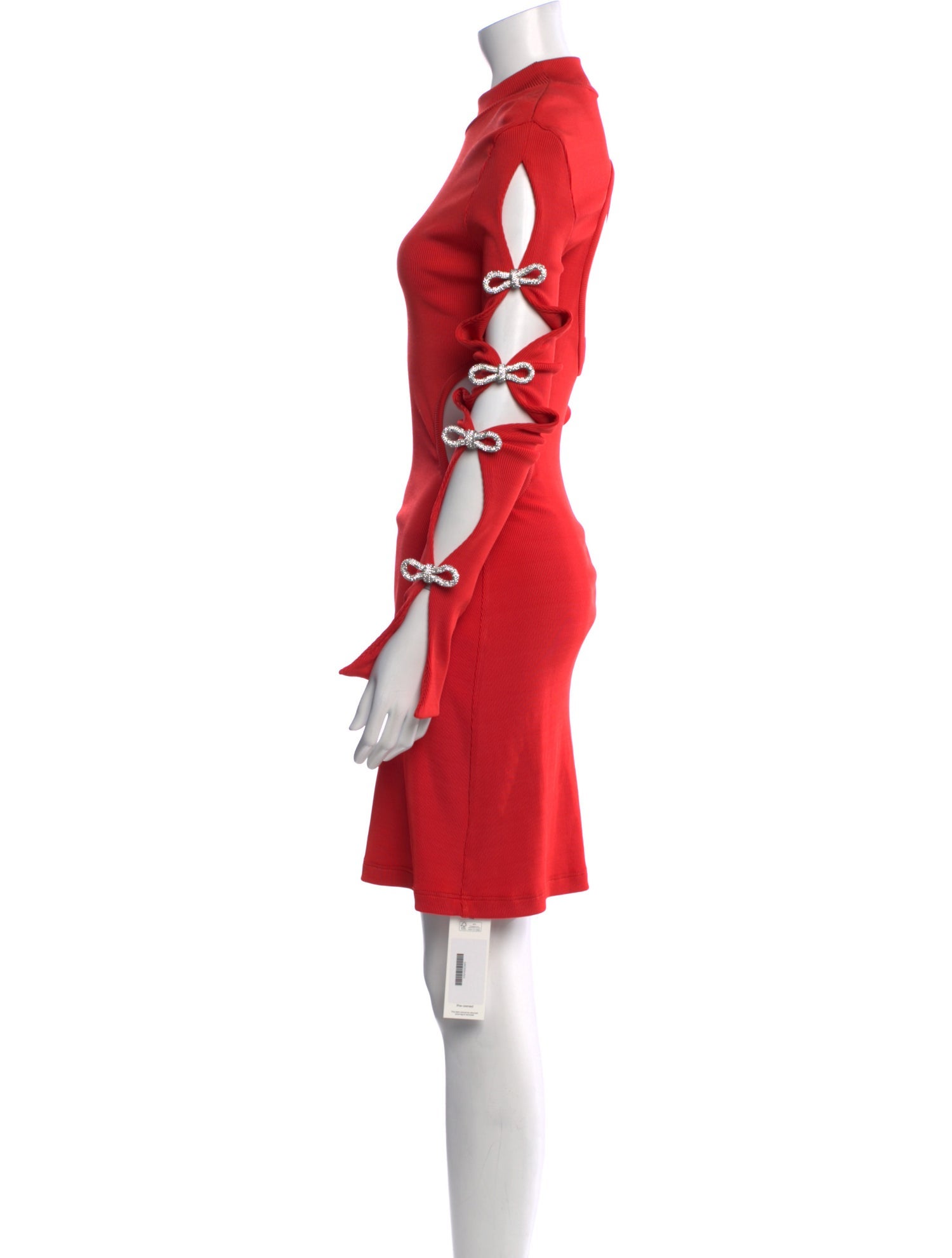 Mach & Mach Mock Neck Mini Dress