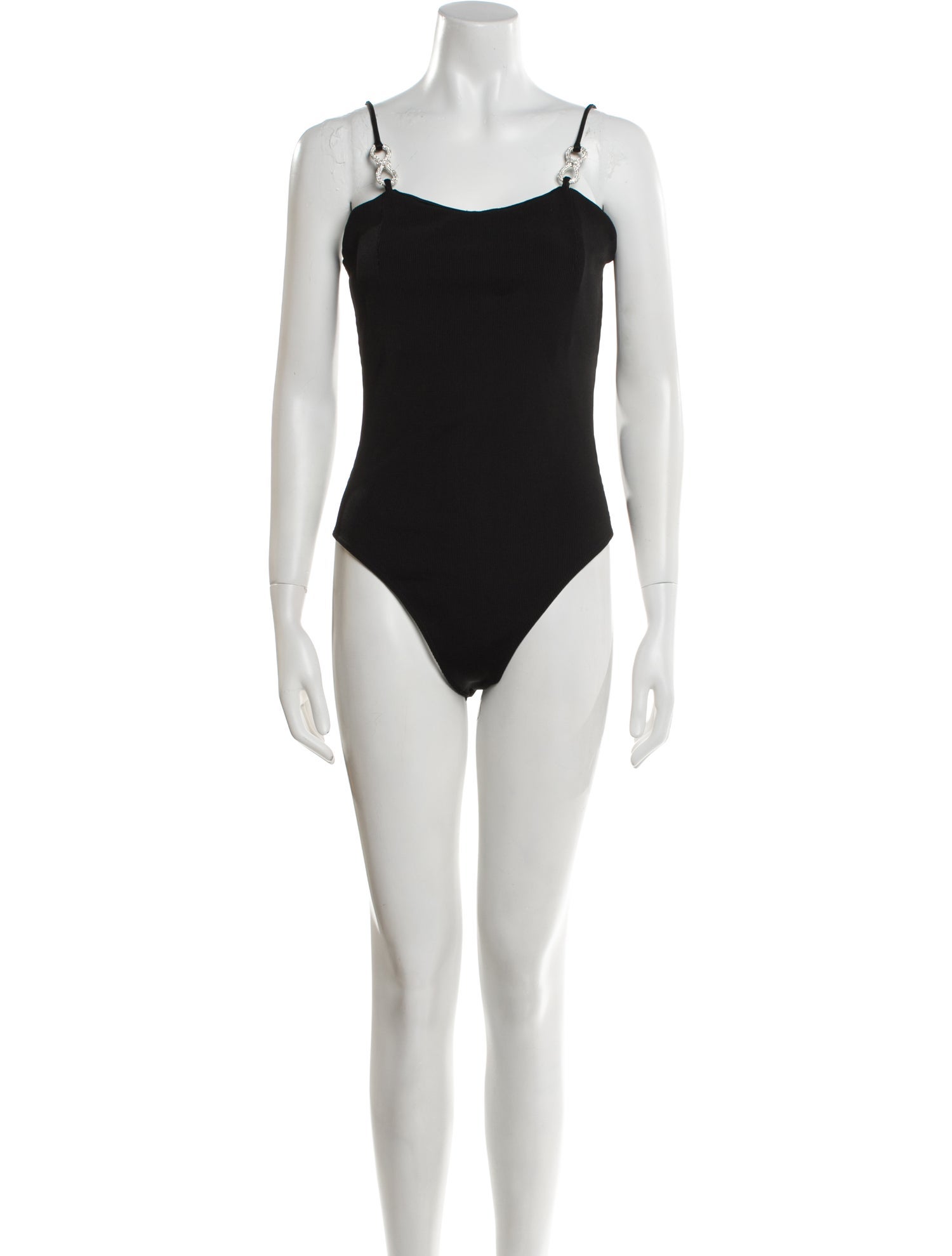 Mach & Mach Square Neckline Sleeveless Bodysuit