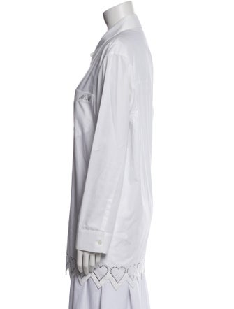 Mach & Mach Long Sleeve Button-Up Top