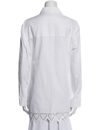 Mach & Mach Long Sleeve Button-Up Top