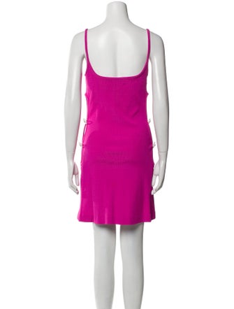 Mach & Mach Square Neckline Mini Dress