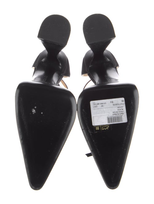 Mach & Mach Satin Bow Accents D'Orsay Pumps