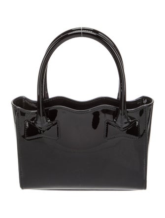 Mach & Mach Patent Leather Top Handle Bag