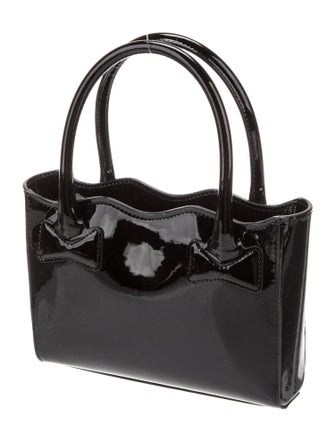 Mach & Mach Patent Leather Top Handle Bag