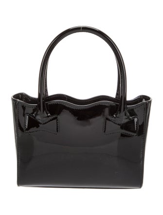 Mach & Mach Patent Leather Top Handle Bag