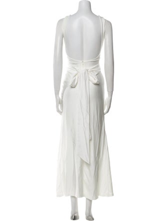 Mach & Mach V-Neck Long Dress