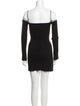 Mach & Mach Square Neckline Mini Dress