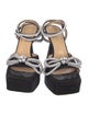 Mach & Mach Satin Bow Accents Sandals