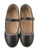 Mach & Mach Satin Crystal Embellishments Mary Jane Flats