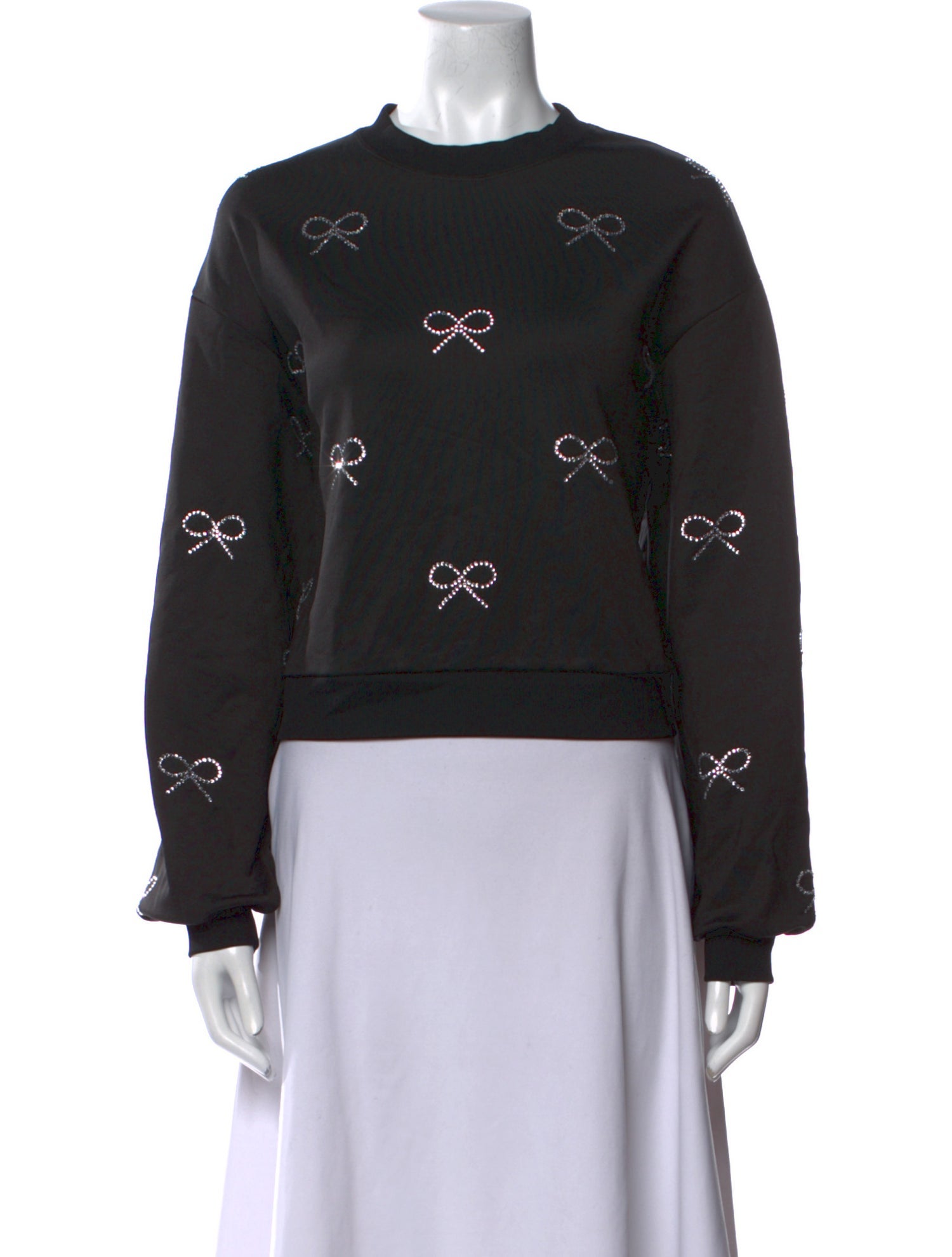 Mach & Mach Graphic Print Crew Neck Sweatshirt