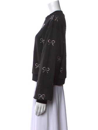 Mach & Mach Graphic Print Crew Neck Sweatshirt