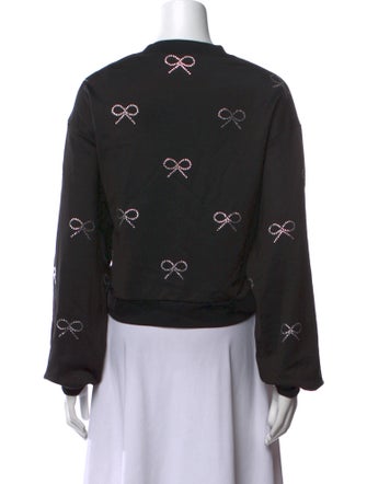 Mach & Mach Graphic Print Crew Neck Sweatshirt