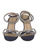 Mach & Mach Satin Bow Accents Sandals