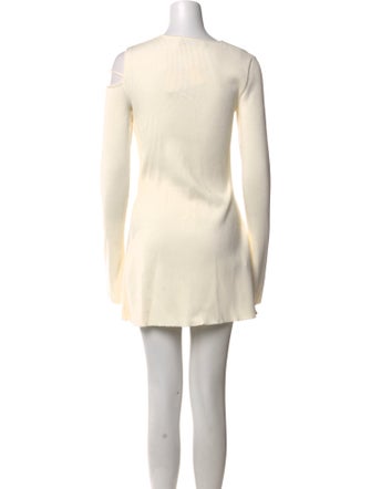 Mach & Mach Bateau Neckline Mini Dress