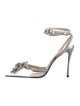 Mach & Mach PVC Bow Accents Slingback Pumps