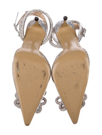 Mach & Mach PVC Bow Accents Slingback Pumps