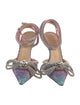 Mach & Mach Glitter Bow Accents D'Orsay Pumps