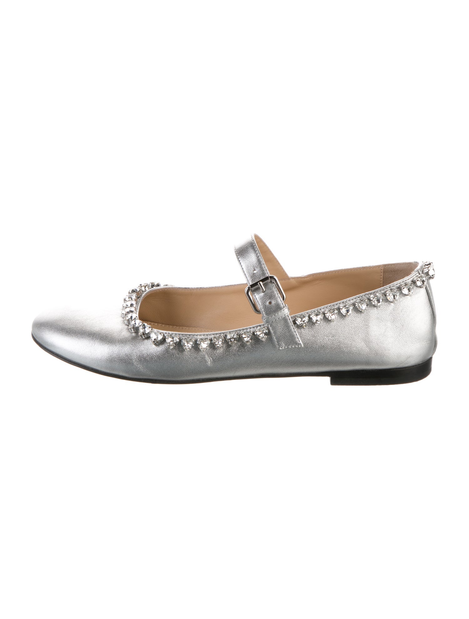 Mach & Mach Leather Mary Jane Flats