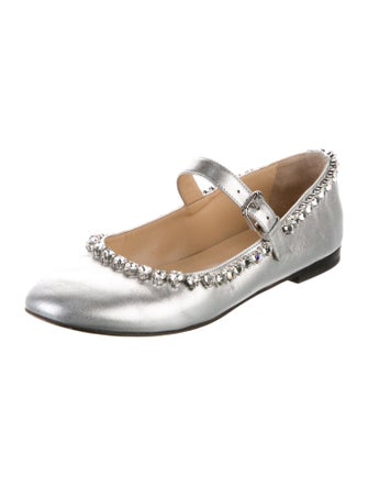 Mach & Mach Leather Mary Jane Flats