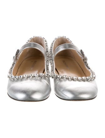 Mach & Mach Leather Mary Jane Flats