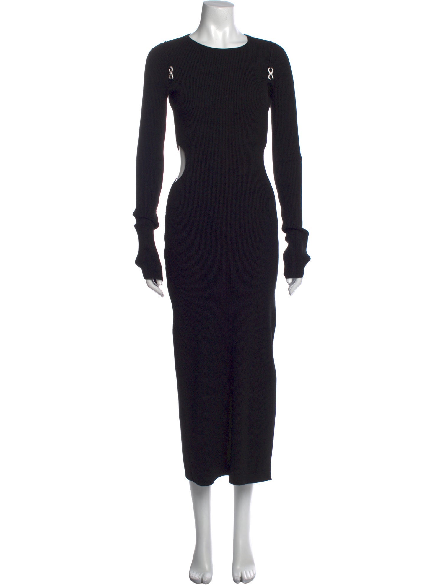 Mach & Mach Crew Neck Long Dress