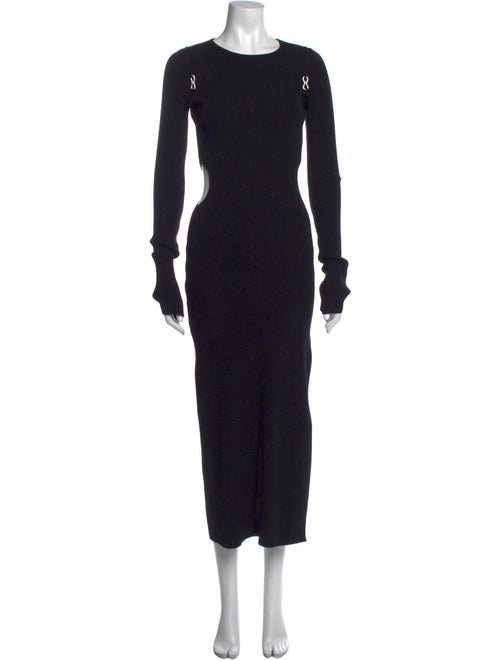 Mach & Mach Crew Neck Long Dress