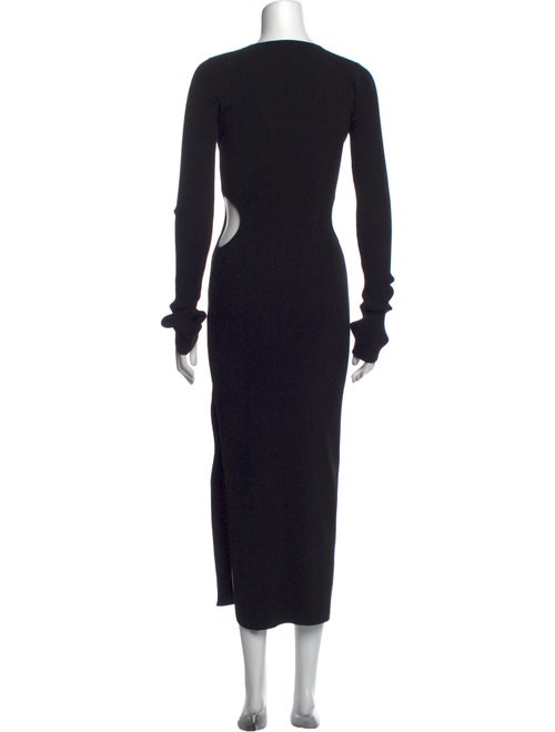 Mach & Mach Crew Neck Long Dress