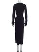 Mach & Mach Crew Neck Long Dress