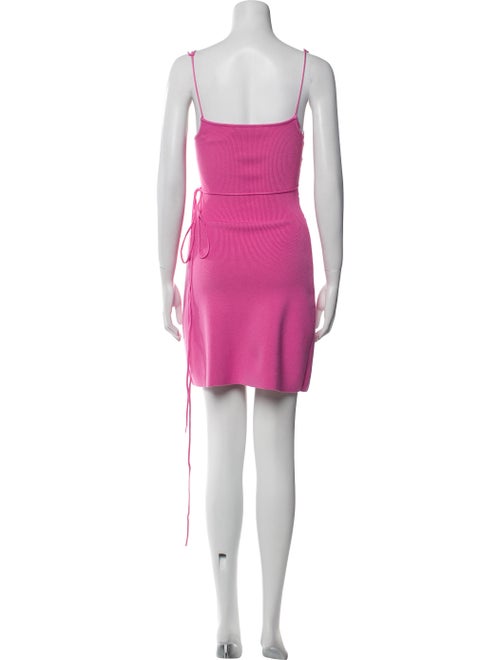 Mach & Mach Square Neckline Mini Dress