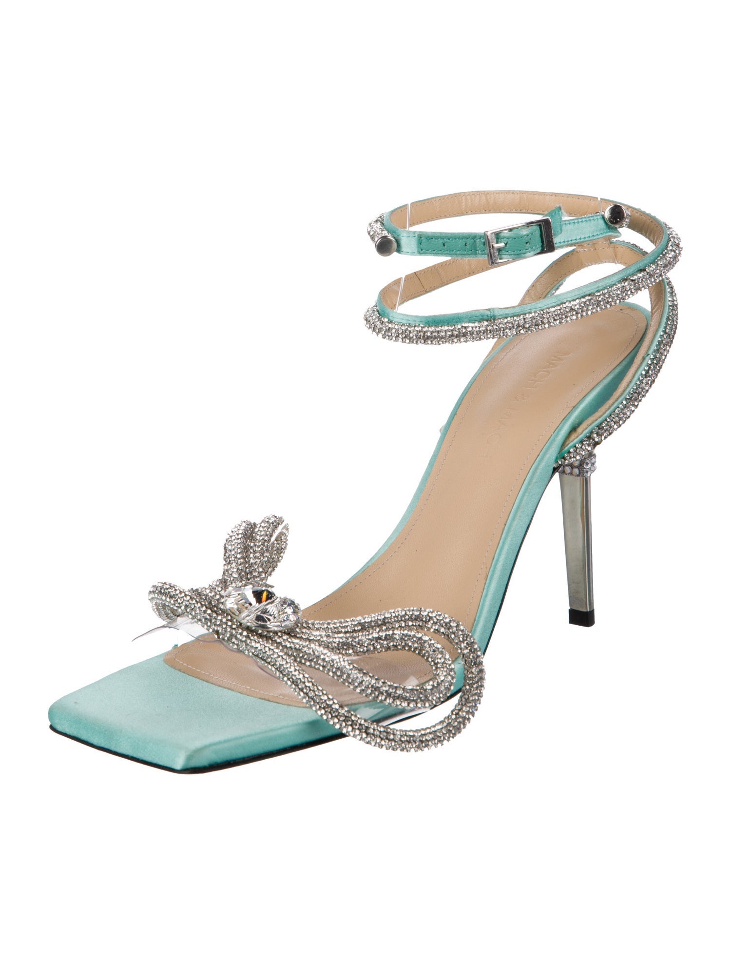 Mach & Mach Satin Sandals