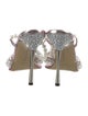 Mach & Mach PVC Crystal Embellishments Slingback Pumps