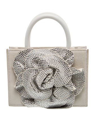 Mach & Mach Suede Top Handle Bag