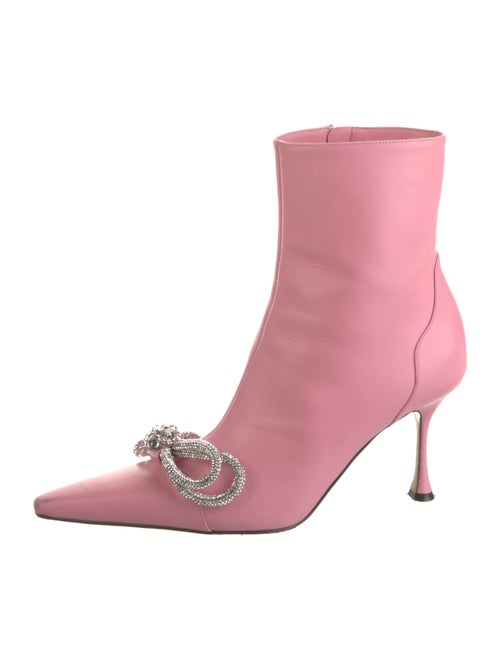 Mach & Mach Leather Bow Accents Boots