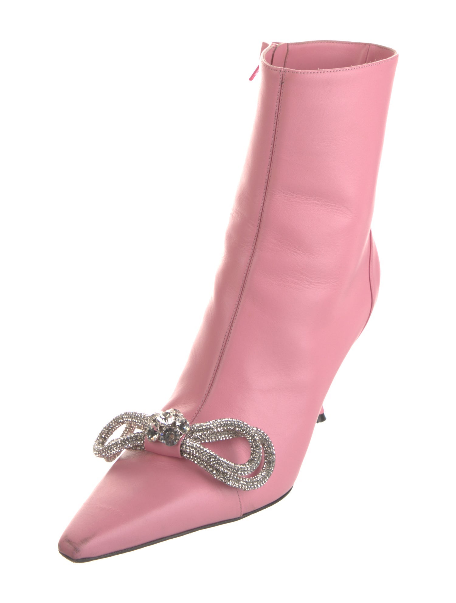 Mach & Mach Leather Bow Accents Boots